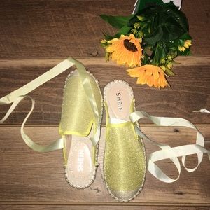 SHEIN Yellow Espadrilles.